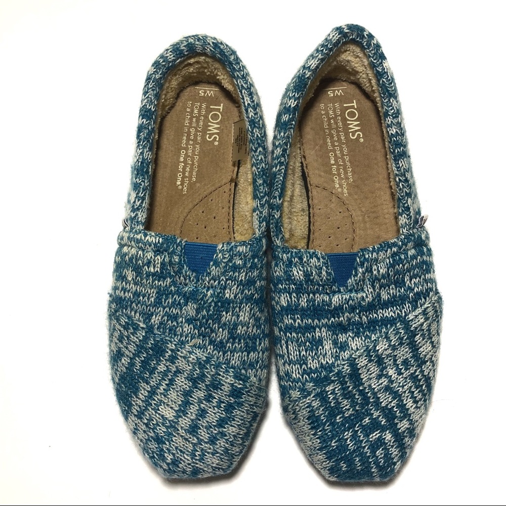 NEW TOMS celestial blue slide ons - Picture 2 of 6